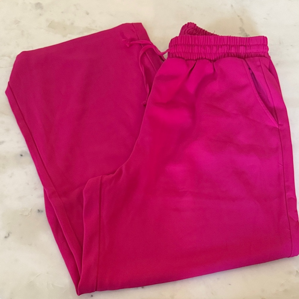 MELLODAY Vibrant Pink Women’s Wide Leg Pants